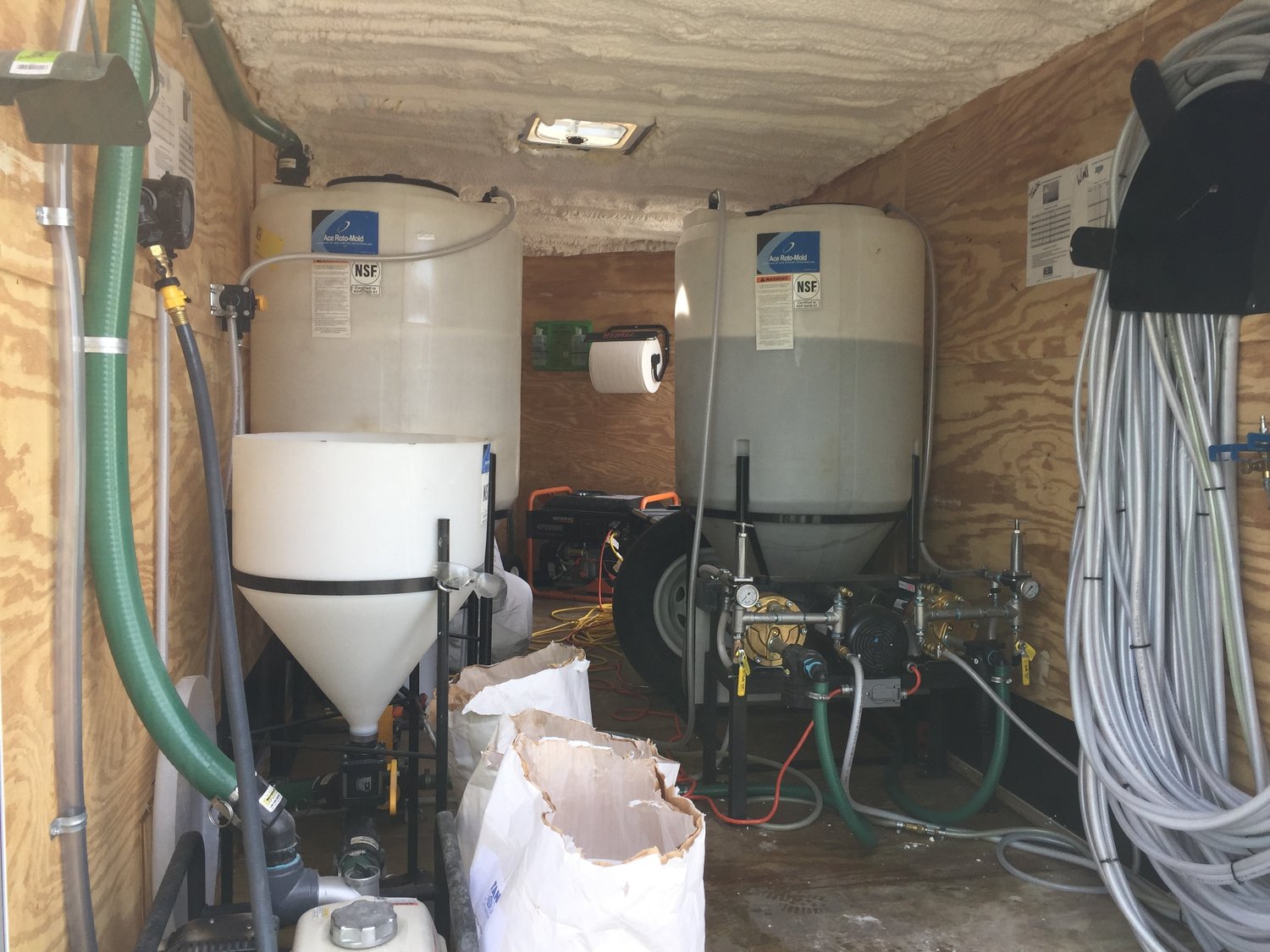 Foam Filling Buried Storage Tanks